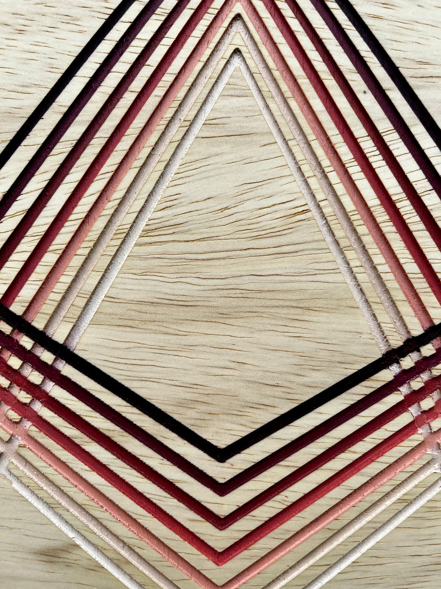 Transitions | Carved Wood Art | 11" x 11"