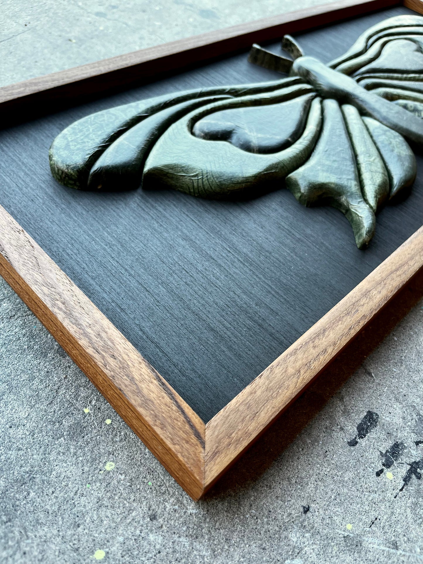 Paper Wings | Handmade Wood Art | 25" x 11"