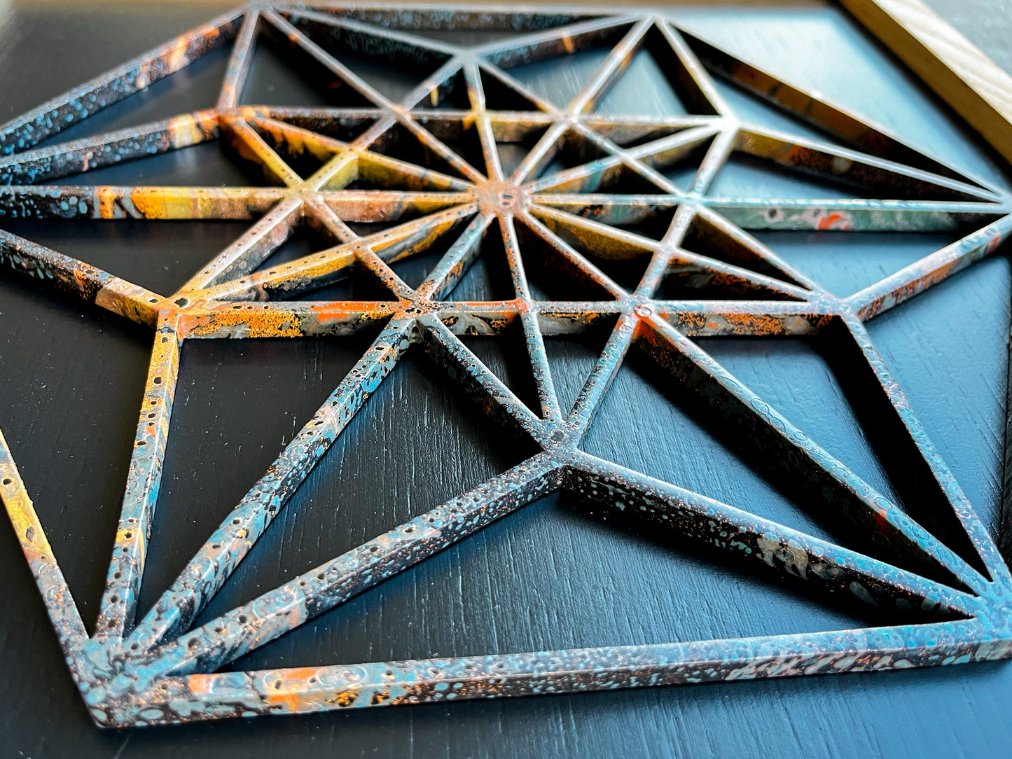Vector Equilibrium | Handmade Wood Art | 14" x 14"
