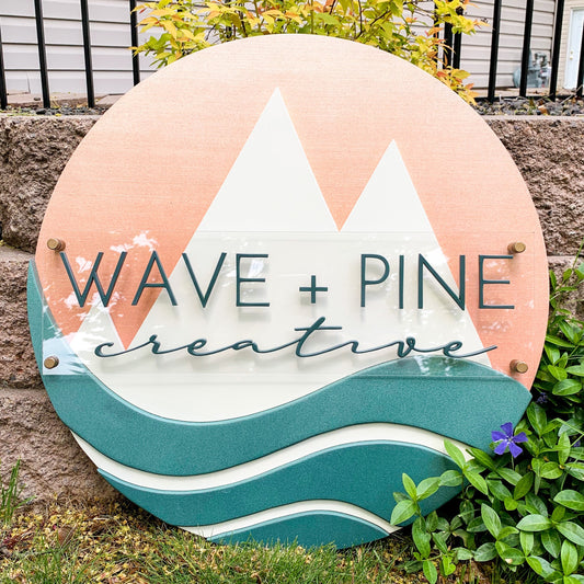 Wave & Pine Custom Sign Deposit