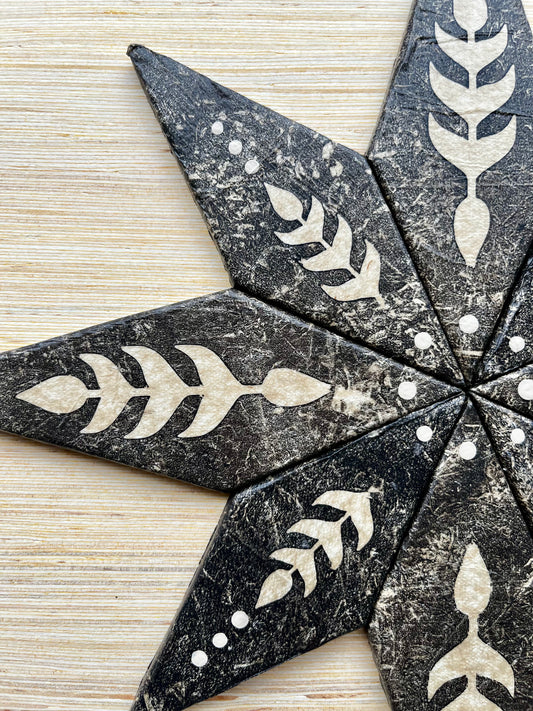 Yule Star | Handmade Wood Art | 12" x 12"